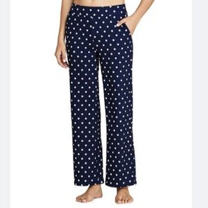 Lands' End Navy Polka Dot Swim Pants